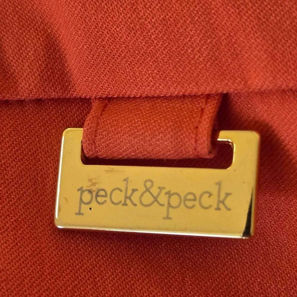 Peck & Peck Womens Zipper Ankle Pull-on Capri Pants Orange Size 12 - Picture 5 of 11